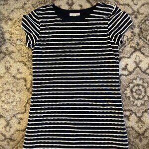 Blue and White Striped Tulle Sundress (M)